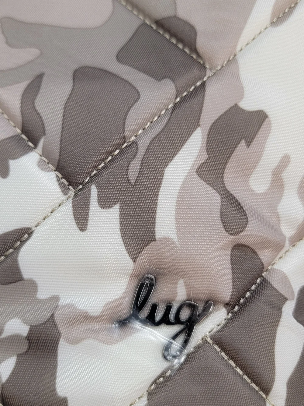 lug Quilted Beige and Brown Camo Messenger Bag